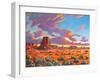 Monument Valley Sunset-Patty Baker-Framed Art Print