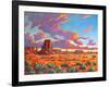 Monument Valley Sunset-Patty Baker-Framed Art Print