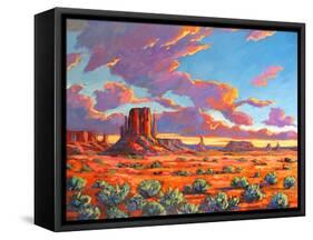 Monument Valley Sunset-Patty Baker-Framed Stretched Canvas