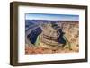 Monument Valley, Utah. San Juan River running through three sinuous canyons and valleys.-William Perry-Framed Photographic Print