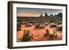 Monument Valley, Utah - Totem Pole after Sunrise-Lantern Press-Framed Art Print