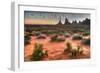 Monument Valley, Utah - Totem Pole after Sunrise-Lantern Press-Framed Art Print