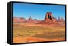 Monument Valley West and East Mittens Butte Utah National Park-lucky-photographer-Framed Stretched Canvas