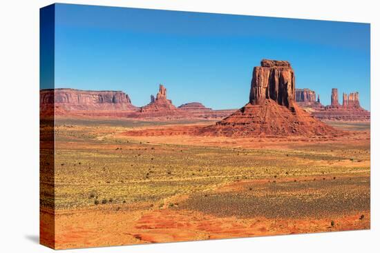 Monument Valley West and East Mittens Butte Utah National Park-lucky-photographer-Stretched Canvas