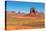 Monument Valley West and East Mittens Butte Utah National Park-lucky-photographer-Stretched Canvas
