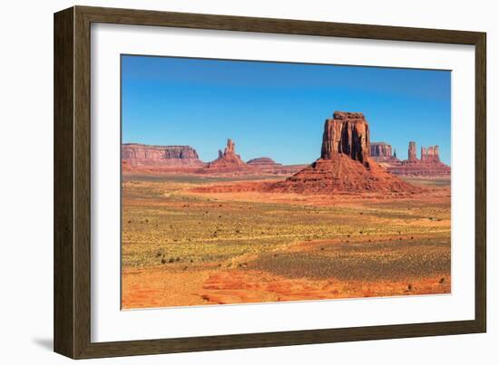 Monument Valley West and East Mittens Butte Utah National Park-lucky-photographer-Framed Photographic Print