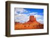 Monument Valley West Thumb-null-Framed Art Print