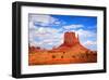 Monument Valley West Thumb-null-Framed Art Print