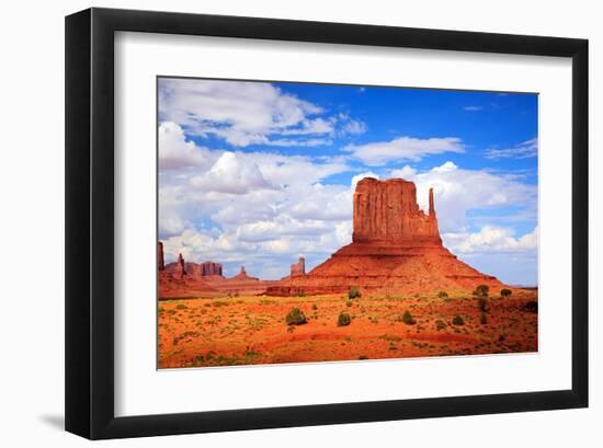 Monument Valley West Thumb-null-Framed Art Print