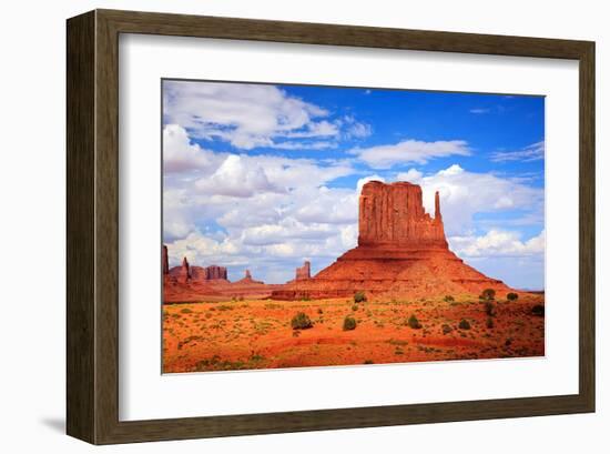 Monument Valley West Thumb-null-Framed Art Print