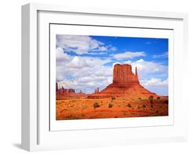 Monument Valley West Thumb-null-Framed Art Print