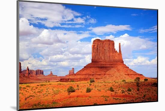 Monument Valley West Thumb-null-Mounted Art Print