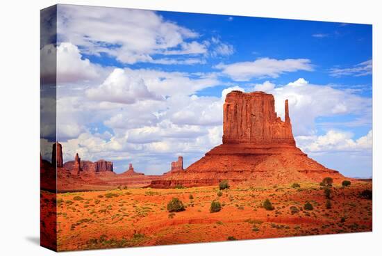 Monument Valley West Thumb-null-Stretched Canvas