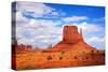 Monument Valley West Thumb-null-Stretched Canvas