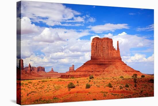 Monument Valley West Thumb-null-Stretched Canvas