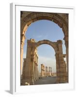 Monumental Arch, Archaelogical Ruins, Palmyra, Unesco World Heritage Site, Syria, Middle East-Christian Kober-Framed Photographic Print