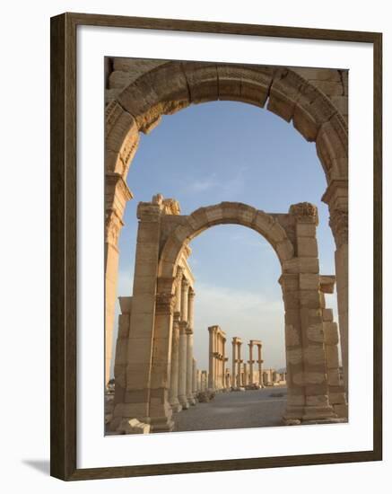 Monumental Arch, Archaelogical Ruins, Palmyra, Unesco World Heritage Site, Syria, Middle East-Christian Kober-Framed Photographic Print