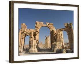 Monumental Arch, Archaelogical Ruins, Palmyra, Unesco World Heritage Site, Syria, Middle East-Christian Kober-Framed Photographic Print