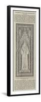 Monumental Brass to the Late Bishop of Gloucester, in Westminster Abbey-null-Framed Premium Giclee Print
