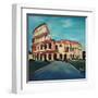 Monumental Coliseum in Rome Italy-Markus Bleichner-Framed Art Print