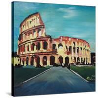 Monumental Coliseum in Rome Italy-Markus Bleichner-Stretched Canvas