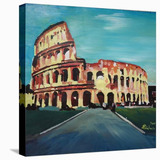 Monumental Coliseum in Rome Italy-Markus Bleichner-Stretched Canvas