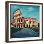 Monumental Coliseum in Rome Italy-Markus Bleichner-Framed Premium Giclee Print