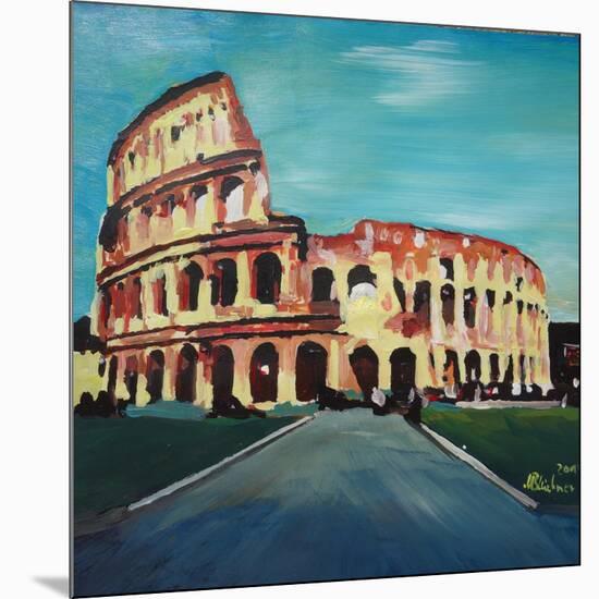 Monumental Coliseum in Rome Italy-Markus Bleichner-Mounted Art Print