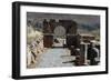 Monumental Gate and Beginning of Cardo-null-Framed Giclee Print