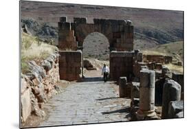 Monumental Gate and Beginning of Cardo-null-Mounted Giclee Print