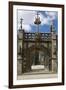Monumental Gate, Flamboyant 16th Century Style Showing Christ on the Cross Flanked by Two Thieves-Guy Thouvenin-Framed Photographic Print