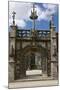 Monumental Gate, Flamboyant 16th Century Style Showing Christ on the Cross Flanked by Two Thieves-Guy Thouvenin-Mounted Photographic Print