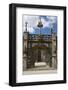 Monumental Gate, Flamboyant 16th Century Style Showing Christ on the Cross Flanked by Two Thieves-Guy Thouvenin-Framed Photographic Print