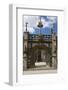 Monumental Gate, Flamboyant 16th Century Style Showing Christ on the Cross Flanked by Two Thieves-Guy Thouvenin-Framed Photographic Print