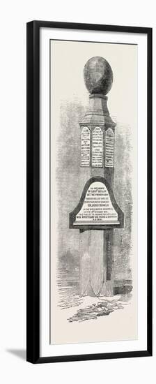 Monumental Pillar on Beechey Island to the Memory of Lieutenant Bellot and Other Explorers 1854-null-Framed Premium Giclee Print