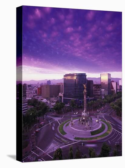 Monumento a La Indepencia, Mexico City-Walter Bibikow-Stretched Canvas