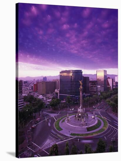 Monumento a La Indepencia, Mexico City-Walter Bibikow-Stretched Canvas