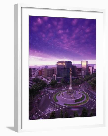 Monumento a La Indepencia, Mexico City-Walter Bibikow-Framed Premium Photographic Print