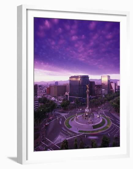 Monumento a La Indepencia, Mexico City-Walter Bibikow-Framed Premium Photographic Print