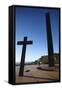 Monuments at Praca do Papa (Pope's Square), Belo Horizonte, Minas Gerais, Brazil, South America-Ian Trower-Framed Stretched Canvas