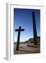 Monuments at Praca do Papa (Pope's Square), Belo Horizonte, Minas Gerais, Brazil, South America-Ian Trower-Framed Photographic Print