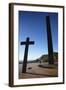 Monuments at Praca do Papa (Pope's Square), Belo Horizonte, Minas Gerais, Brazil, South America-Ian Trower-Framed Photographic Print