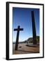 Monuments at Praca do Papa (Pope's Square), Belo Horizonte, Minas Gerais, Brazil, South America-Ian Trower-Framed Photographic Print