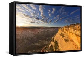 Monuments at Sunrise, Colorado National Monument, Fruita, Colorado, USA-Chuck Haney-Framed Stretched Canvas