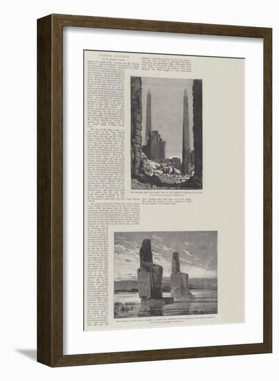 Monuments of Ancient Egypt-null-Framed Giclee Print