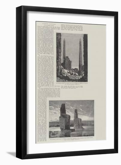 Monuments of Ancient Egypt-null-Framed Giclee Print