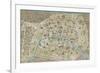 Monuments of Paris Map-Wild Apple Portfolio-Framed Premium Giclee Print
