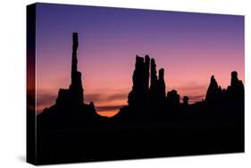 Monuments of the Valley at Dawn, Arizona-Vincent James-Stretched Canvas