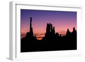 Monuments of the Valley at Dawn, Arizona-Vincent James-Framed Photographic Print