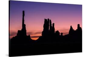 Monuments of the Valley at Dawn, Arizona-Vincent James-Stretched Canvas